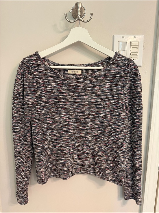 Madewell Tops - Madewell Multicolor Marled Crewneck Sweater